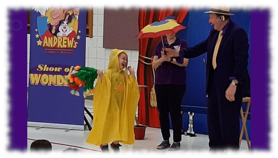 Andrew's Family Magic stage performance